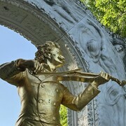 The golden Johann Strauss Statue, Vienna