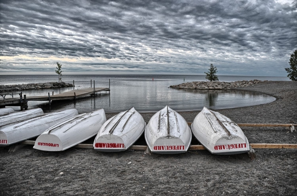 Lifeboats at the Lifeguard Station