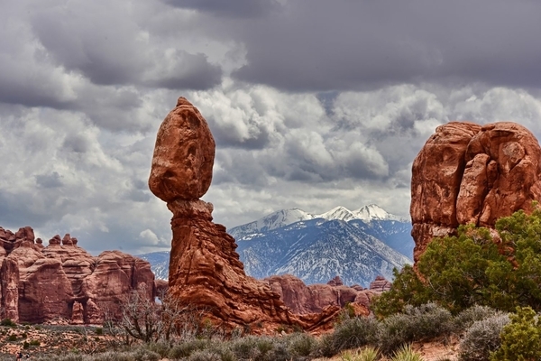 The Balancing Rock and the Atlas Mountains