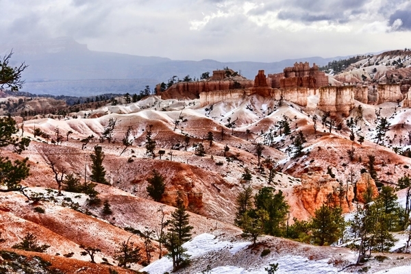 Dusting of snow on Sand Dunes