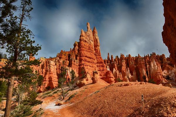 Hiking through the canyon