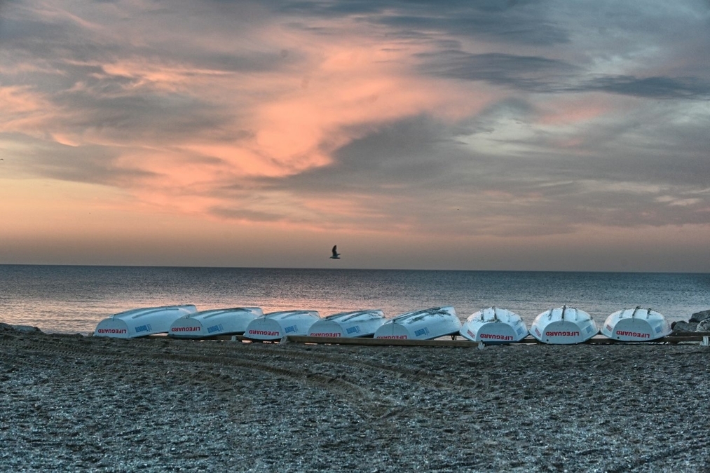 Eight boats