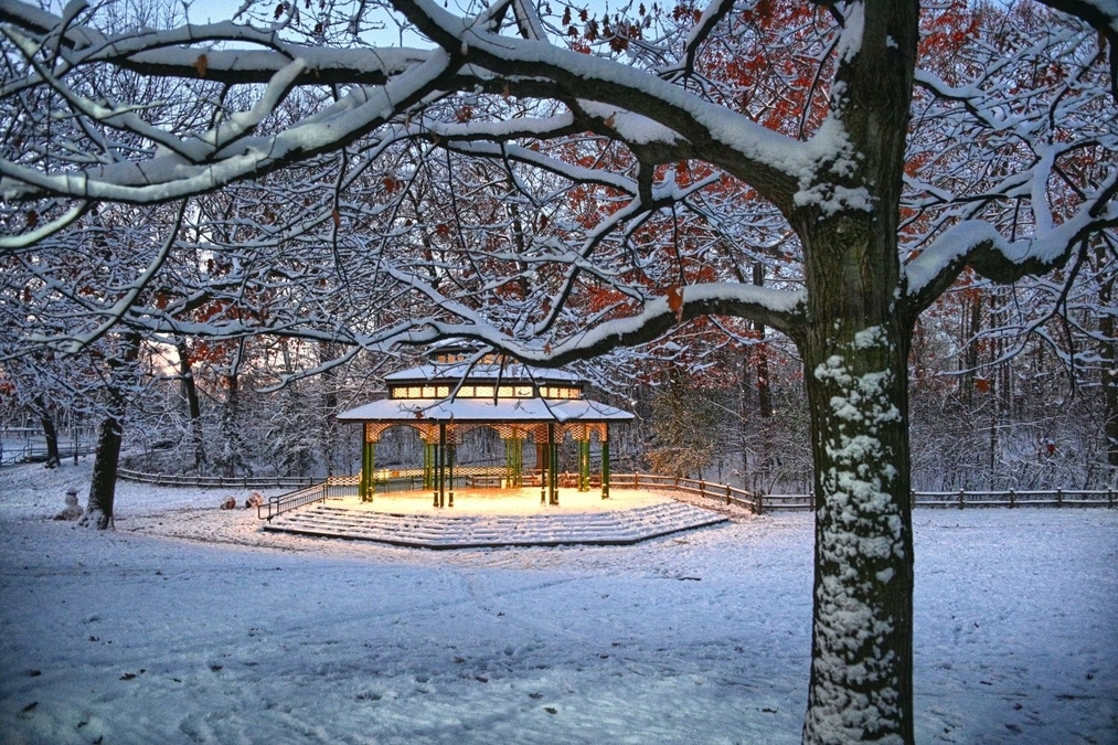 The Bandshell after the Snowfall (AAE 7873 HDR)