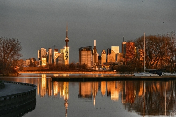 Morning Skyline at Ashbridges Bay (AAF 2131 HDR)