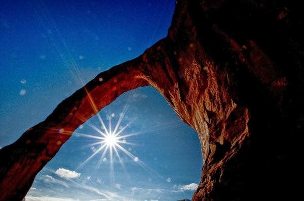 Sunburst through Corona Arch