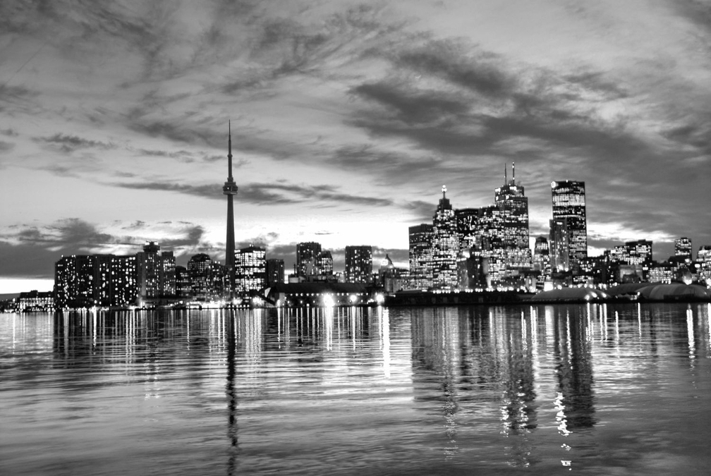 Skyline in Black and White