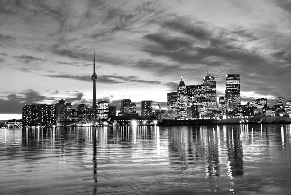 Skyline in Black and White