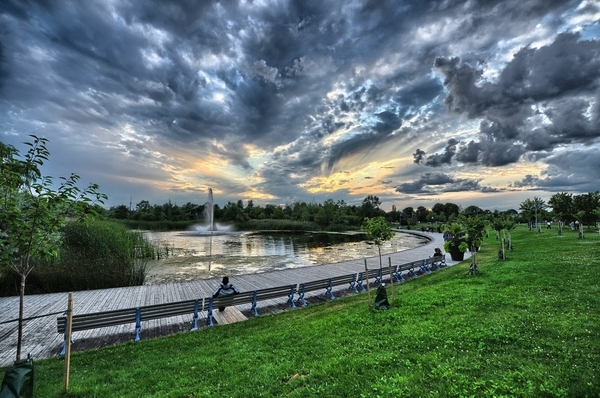 Woodbine Pond, late afternoon