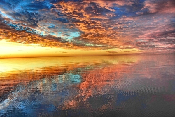 Reflection of Sunrise at Waterworks