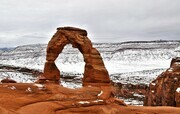 Delicate Arch after the snowfall