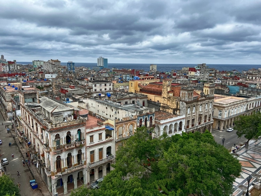 View of Old Havana from the Parque Central Rooftop.